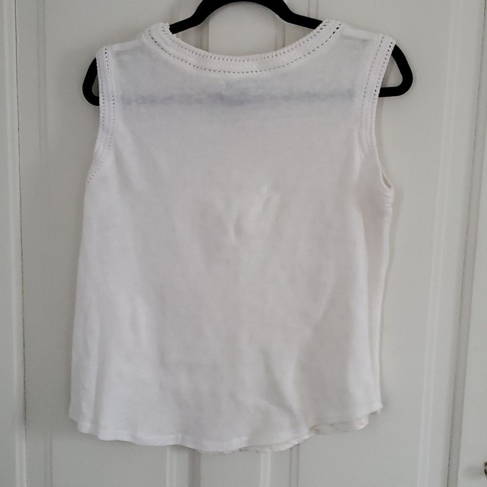 Antibes Blanc Linen Top  - Picture 5 of 6